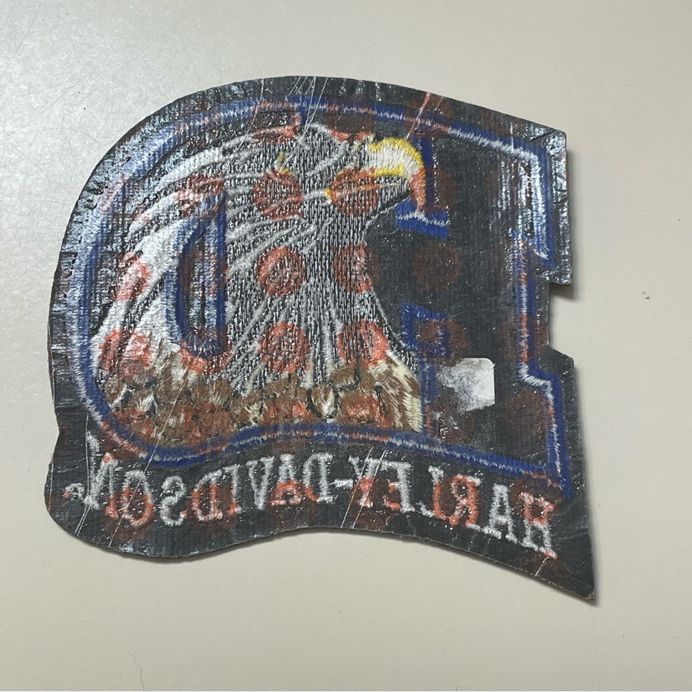 Harley Davidson Hd Patch Eagle Embroidered Black … - image 2